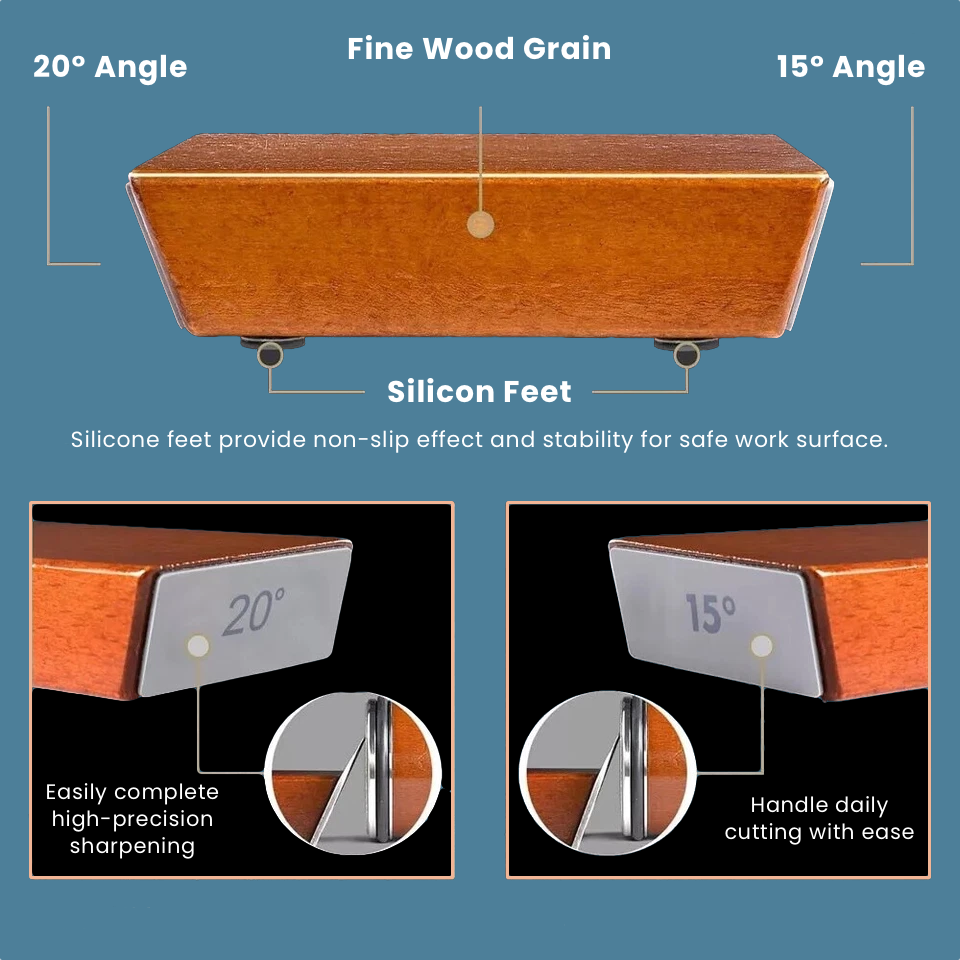 GlideSharp Knife Sharpener includes detailed features for precision cutting.